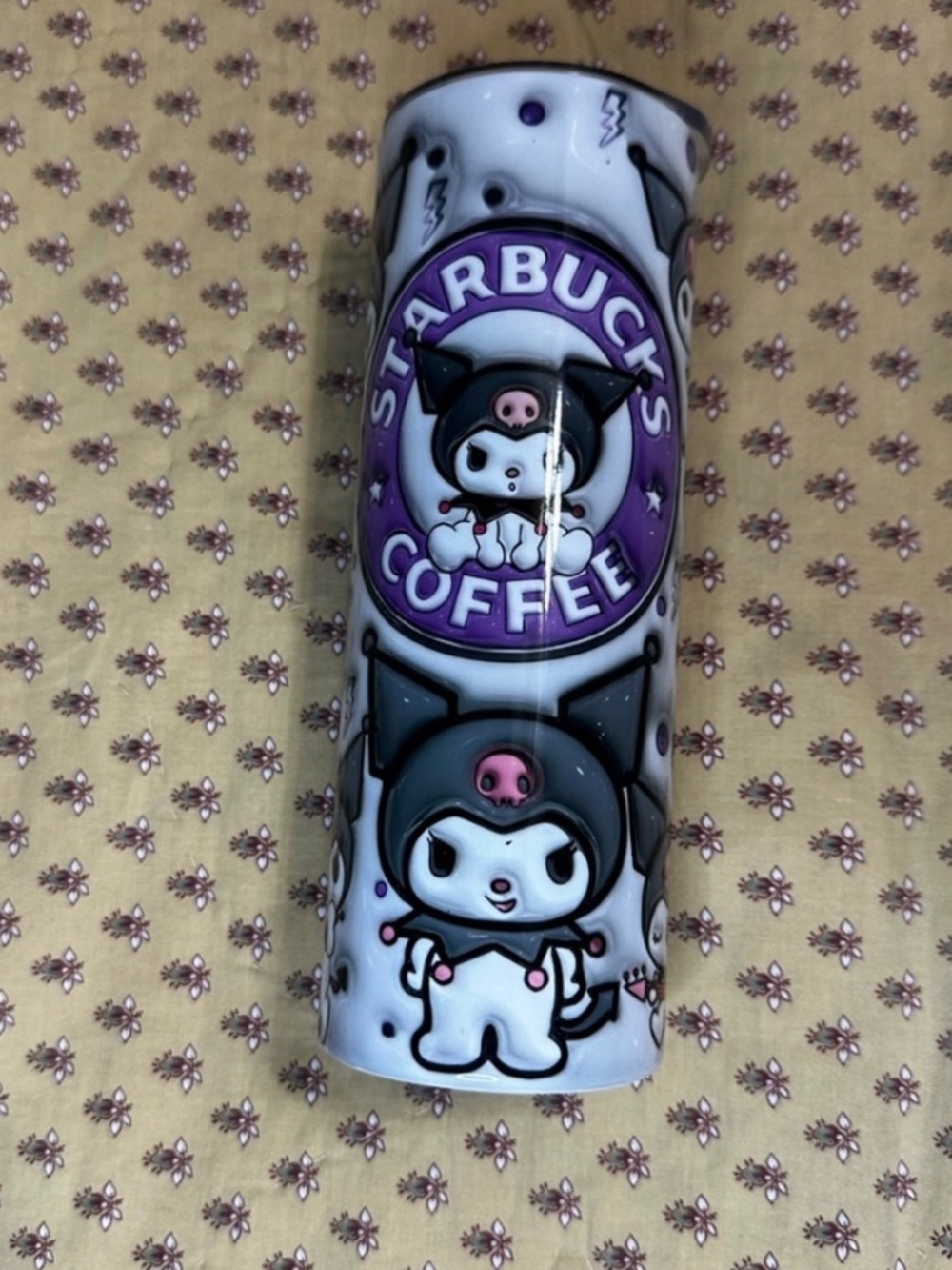Starbucks Custom Kuromi Purple Insulated Stainless Steel Tumbler 20 Ounce